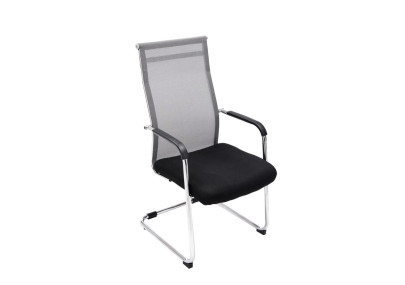 Ensemble de 2 chaises visiteurs Brenda grises