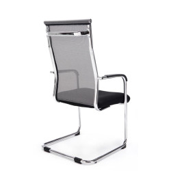 Conjunto de 2 cadeiras de visitante Brenda cinzentas