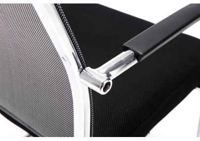 Conjunto de 2 cadeiras de visitante Brenda cinzentas