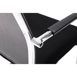 Conjunto de 2 cadeiras de visitante Brenda cinzentas