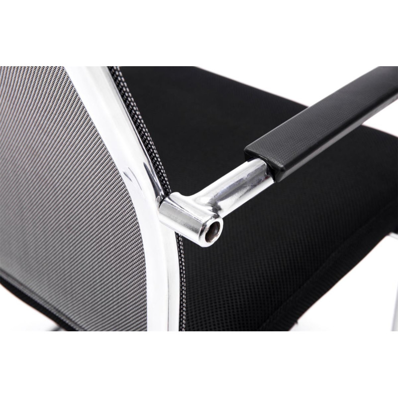 Conjunto de 2 cadeiras de visitante Brenda cinzentas