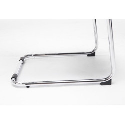 Conjunto de 2 cadeiras de visitante Brenda cinzentas