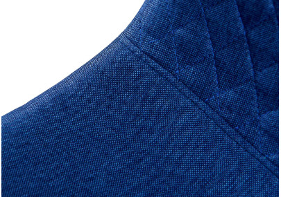 Ensemble de 4 chaises Giverny, tissu, bleu