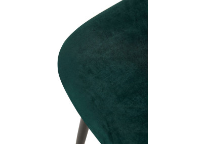 Ensemble de 4 chaises Giverny en velours vert