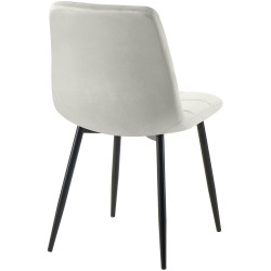 Conjunto de 4 cadeiras de sala de jantar Antibes cinzentas