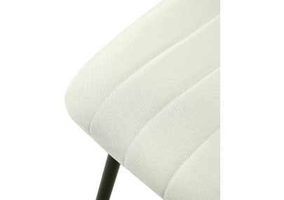 Conjunto de 4 sillas de tela crema Dijon