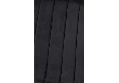 Ensemble de 4 fauteuils Dijon en velours noir