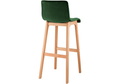 Tabouret de bar Hoover Velvet Natura vert