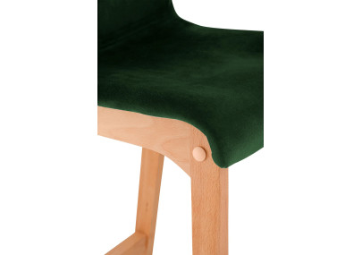 Tabouret de bar Hoover Velvet Natura vert