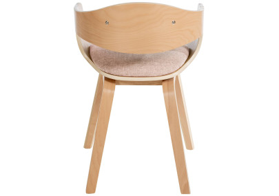 Ensemble de 2 chaises Kingston en tissu naturel/crème