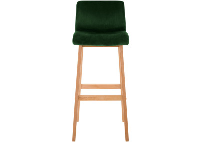 Tabouret de bar en velours Hoover, vert Natura