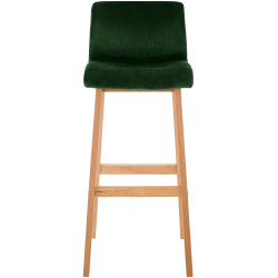 Tabouret de bar en velours Hoover, vert Natura