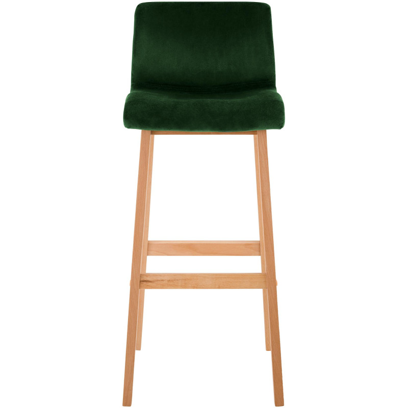 Tabouret de bar Hoover en velours Natura vert