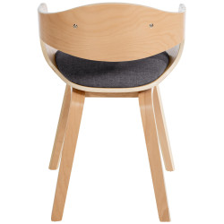 Conjunto de 2 sillas Kingston, tela natural/gris claro