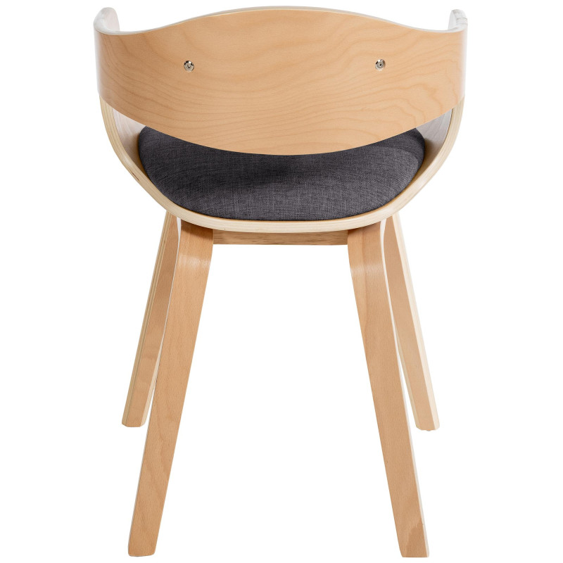 Conjunto de 2 sillas Kingston, tela natural/gris claro