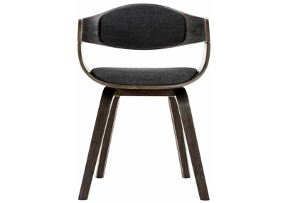 Ensemble de 2 chaises Kingston, tissu gris/gris foncé