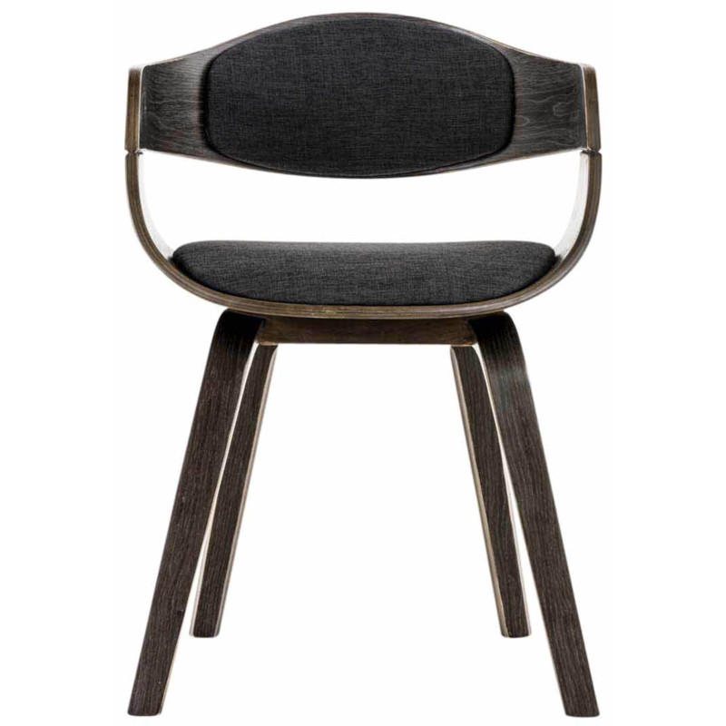 Conjunto de 2 cadeiras Kingston, tecido cinza/cinza escuro