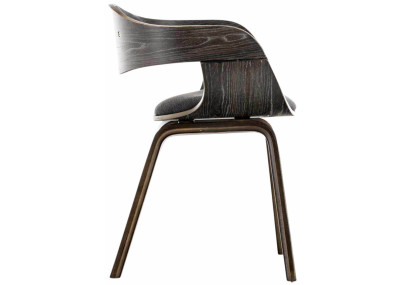 Ensemble de 2 chaises Kingston, tissu gris/gris foncé