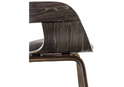 Ensemble de 2 chaises Kingston, tissu gris/gris foncé