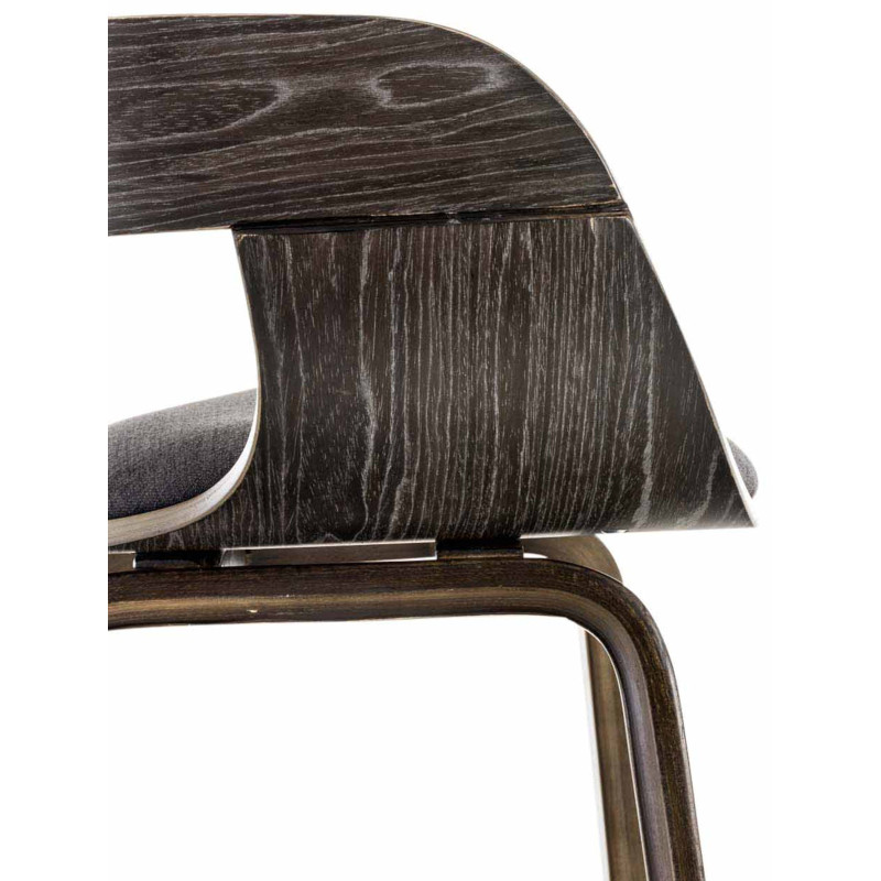 Conjunto de 2 cadeiras Kingston, tecido cinza/cinza escuro