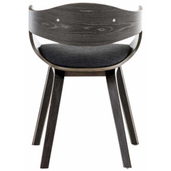 Conjunto de 2 cadeiras Kingston, tecido cinza/cinza escuro