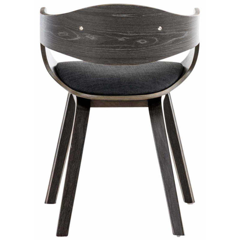 Conjunto de 2 cadeiras Kingston, tecido cinza/cinza escuro