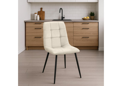 Chaise de salle à manger crème Antibes