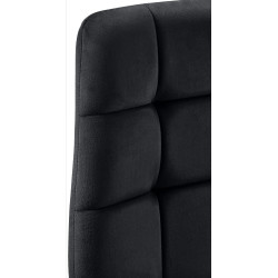 Conjunto de 4 sillas de comedor Antibes negras