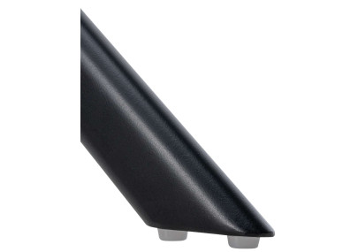 Chaise de salle à manger suspendue, velours, noir et crème