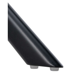 Silla de comedor colgante, terciopelo, negro y crema