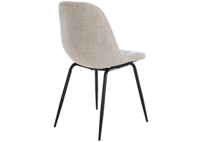 Fauteuil Tom, tissu crème