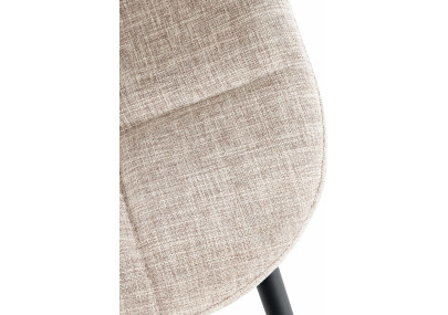 Fauteuil Tom, tissu crème