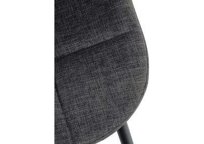 Fauteuil Tom, tissu gris foncé