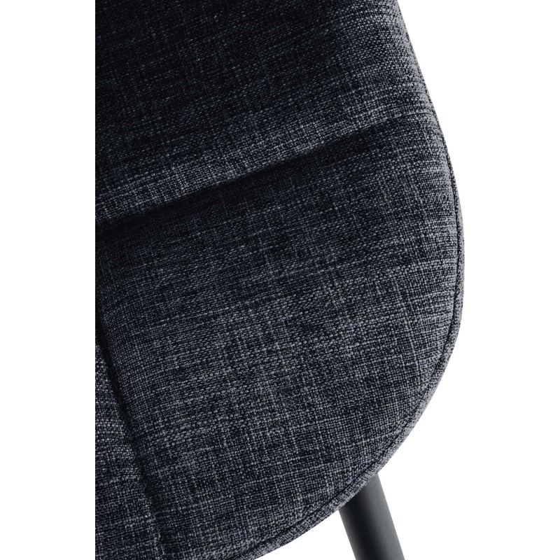 Fauteuil Tom, tissu noir