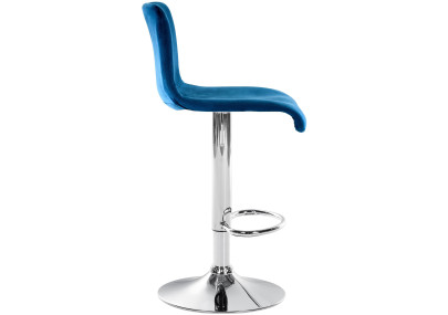 Tabouret de bar Hoover Velvet C bleu