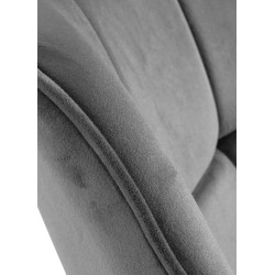 Poltrona Westport, velluto grigio