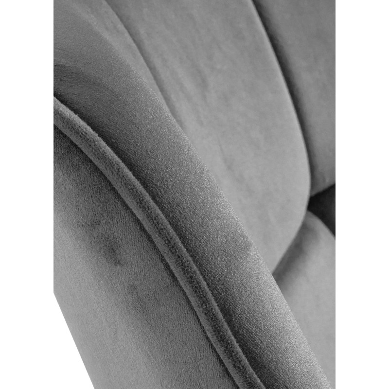 Poltrona Westport, velluto grigio