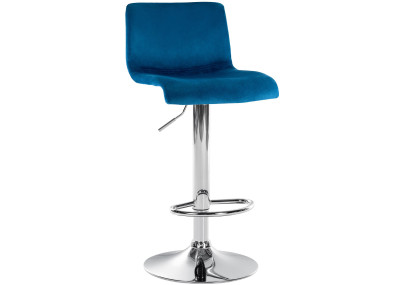 Tabouret de bar Hoover Velvet C bleu