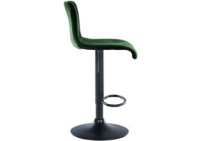 Tabouret de bar en velours Hoover, vert