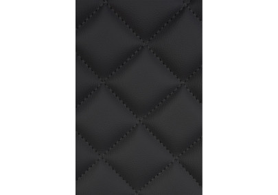 Lot de 2 tabourets de bar Kasson, similicuir, noir