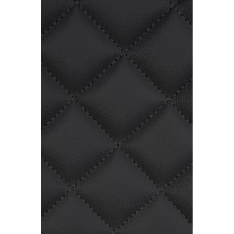 Lot de 2 tabourets de bar Kasson, similicuir, noir