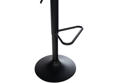 Lot de 2 tabourets de bar Kasson, similicuir, noir