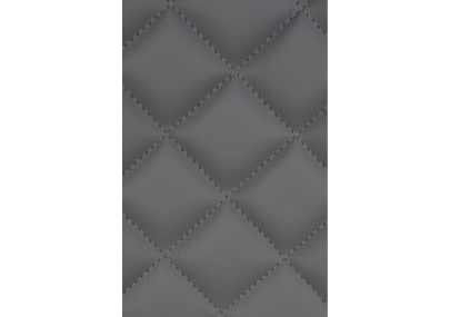 Lot de 2 tabourets de bar Kasson, similicuir, gris