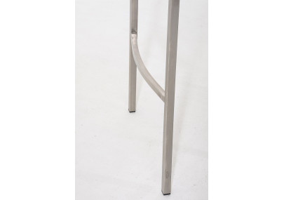 Tabouret de bar Damaso E à piètement 4 pieds, blanc