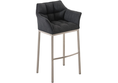 Barhocker Damaso E Stoff mit 4-Fuß Gestell