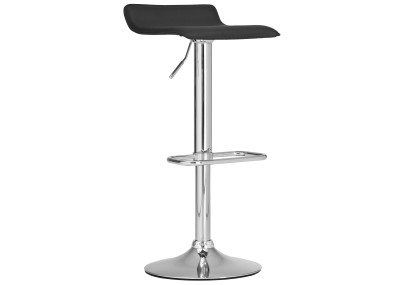 Sgabello bar Dyn in similpelle nero