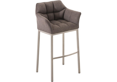 Barhocker Damaso E Stoff mit 4-Fuß Gestell