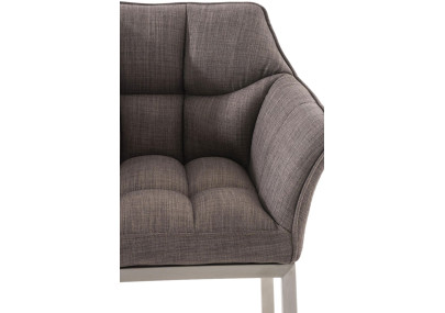 Barhocker Damaso E Stoff mit 4-Fuß Gestell