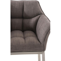 Barhocker Damaso E Stoff mit 4-Fuß Gestell