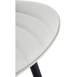 Poltrona Largo, couro sintético, branco